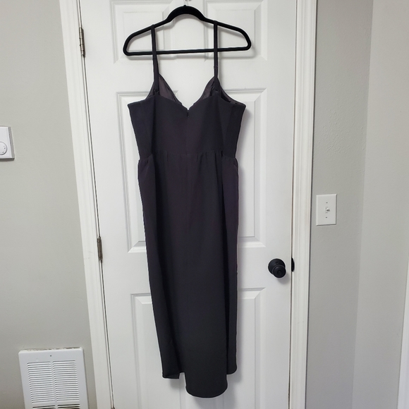 City Chic Sassy V Dress Black Size 18 NWT - Picture 11 of 16